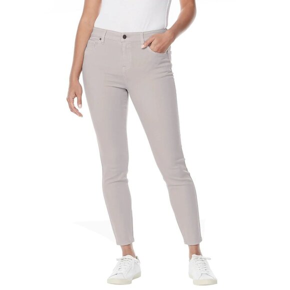 NEW Buffalo David Bitton High Rise Ankle Grazer | Light Grey - Picture 1 of 7